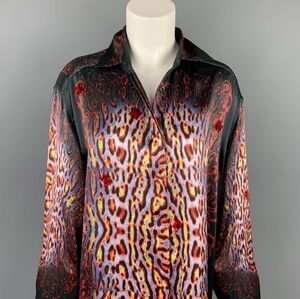 Just Cavalli oversized silk blouse